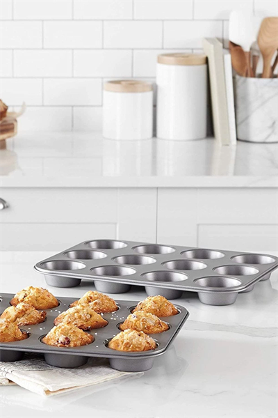 2Lİ SET Muffin Kalıbı 12li Fırın Mini Kek Browni Kekstra Kalıbı Cupcake  ülü