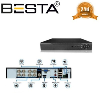 2MP 1080P 4 Dış Mekan 4 İç Mekan Kameralı Ahd Güvenlik Seti
