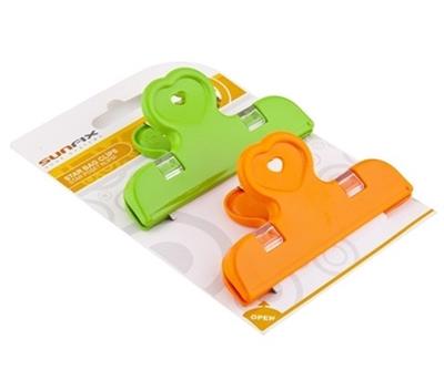 2'li Pratik Torba Paket Ve Poşet Kapatıcı Kilitli Klips Mandal (3936)