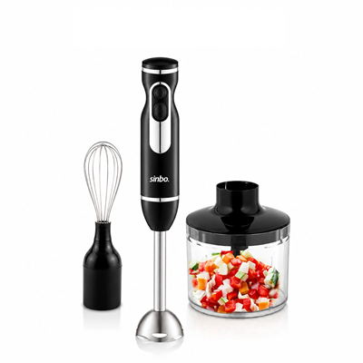 2hız Ayar - Paslanmaz Çelik Bıçak El Multi Blender Seti 700ml Hazneli Shb-7529 Bx40