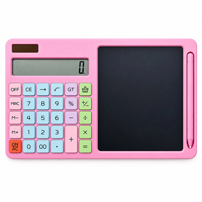 2ın1 Pilli Hesap Makinesi - Dijital Çizim Yazı Tablet Tahta Krd-8120 Bx40