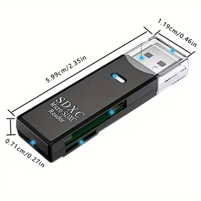 2in1 Usb 3.0 Micro Sd Hafıza Kartı - Tf Kart Okuyucu Hub Adaptör Veri Aktarıcı Bx40