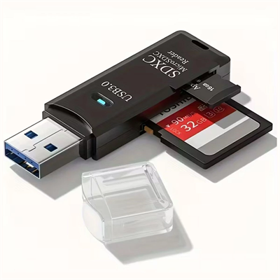2in1 Usb 3.0 Micro Sd Hafıza Kartı - Tf Kart Okuyucu Hub Adaptör Veri Aktarıcı Bx40