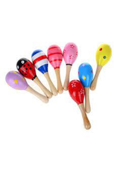 2li Ahşap Marakas Seti