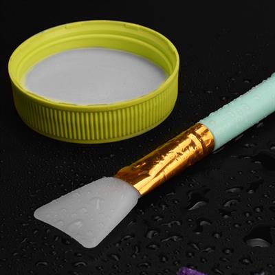 2li Silikon Temizlemesi Kolay Kullanılabilen Yüz Cilt Bakımı Maske Ve Krem Spatulası (3936)