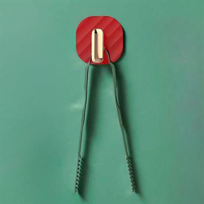 2li Yapışkanlı Retro Askılık Dolap Kapak Kulpu Kırmızı (3936)