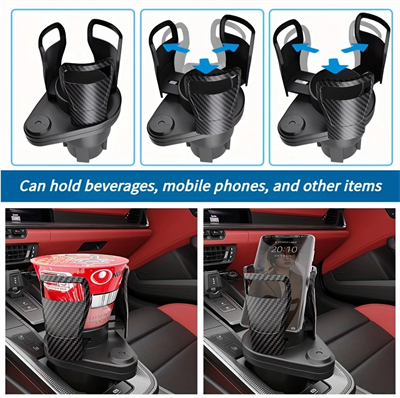 2’si 1 Arada Ayarlanabilir Araç Bardak Tutucu, Genişleyebilir Üst Kısım 3”-6.2”, Şişe Adaptörü, Araba Organizatörü, Dayanıklı Taban, Ramblers Hydroflask Uyumlu, Modern Araç Düzenleyic