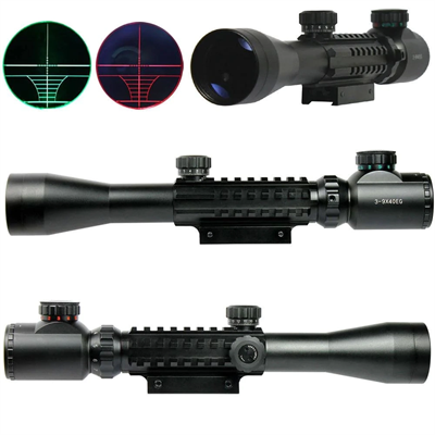 3-9x40 Zoomlu Keskin Nişancı Av Dürbünü Kızaklı