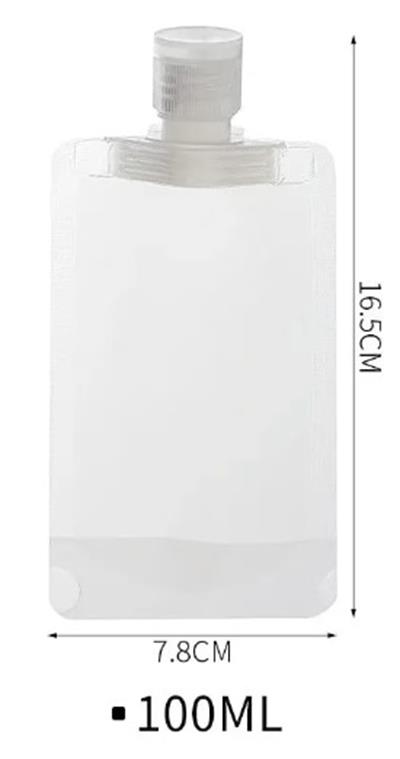 3 Adet 100ml Krem Şampuan Kabı Tekrar Kullanılabilir Set (3936)
