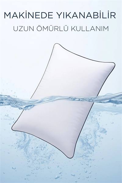3 Adet 50x70cm Nano Jel Lüks Yastık | 1200gr Anti-alerjik Pamuklu Yastık Seti 3lü