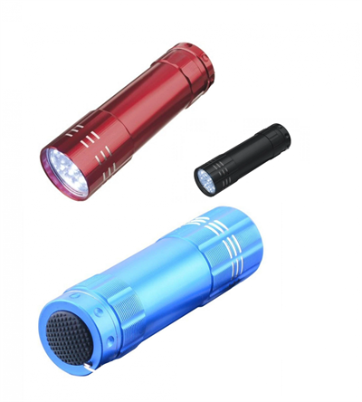 3 Adet 9 Ledli Metal Mini El Fener