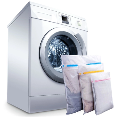 3 Adet Çamaşır Yıkama Filesi Renkli Fermuarlı 3 Boy Bx40