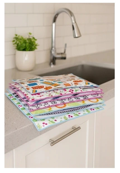 3 Adet Mikrofiber Kurutma Bulaşık Altlığı