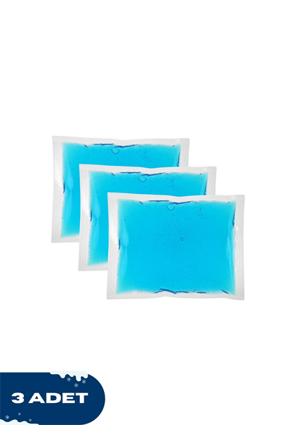 3 Adet Soğuk Sıcak Jel Kompres, Yaralanma Soğutucu Isıtıcı 13x13