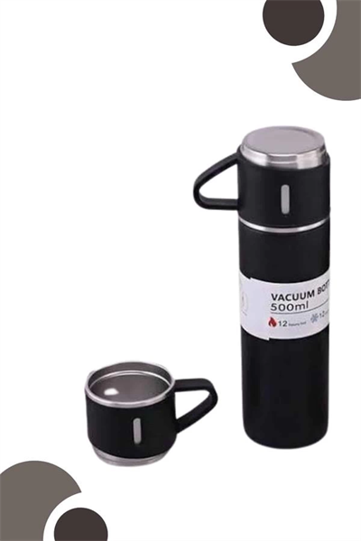 3 Bardaklı Termos Seti Anneler Gününe Özel Hediye Taşınabilir Sızdırmaz Isı Koruyucu