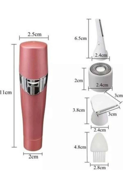 3 Başlıklı Kıl Tüy Temizleyici Epilasyon Aleti Tüm Cilt Tiplerine Uygun