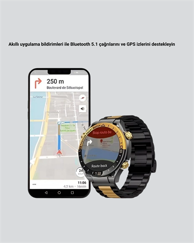 3 Bileklikli Amoled Akıllı Saat Bluetooth Çağrı ve Sağlık Takipli Yeni Nesil