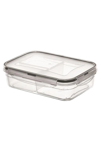 3 Bölmeli Kilitli Kapaklı 1 Litre Erzak Saklama Kabı Lc-510 Bx40