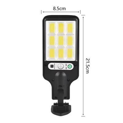 3 Farklı Işık Modlu Güneş Enerjisiyle Şarj Olan Dış Mekan Uyumlu Kumandalı Solar Duvar LEDİ (3936)