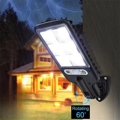3 Farklı Işık Modlu Güneş Enerjisiyle Şarj Olan Dış Mekan Uyumlu Kumandalı Solar Duvar LEDİ (3936)