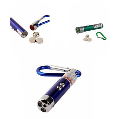 3 Fonksiyonlu Kırmızı Beyaz Işıklı Led Lazer Kedi Köpek Oyuncak Anahtarlık (3936)