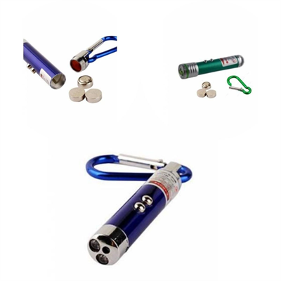 3 Fonksiyonlu Kırmızı Beyaz Işıklı Led Lazer Kedi Köpek Oyuncak Anahtarlık Bx40