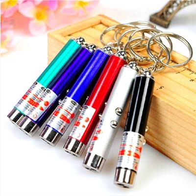 3 Fonksiyonlu Kırmızı Beyaz Işıklı Led Lazer Kedi Köpek Oyuncak Anahtarlık (3936)