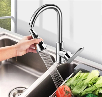 3 Fonksiyonlu Metalik Musluk Başlığı Bx40