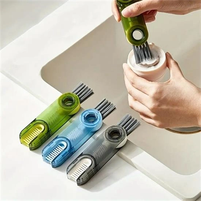 3 Fonksiyonlu Pratik Şişe Temizleme Fırçası Mutfak Banyo Araç İçin Çok Amaçlı Fırça Bx40
