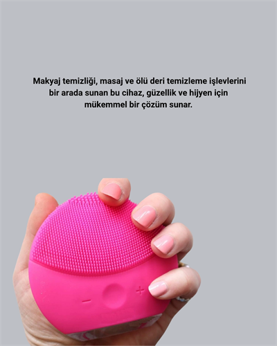 3 Fonksiyonlu Yüz Temizleme ve Masaj Cihazı – Su Geçirmez, Şarjlı, Ölü Deri Temizleyici ve Cilt Yenileyici