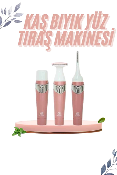 3 İn 1 Epilasyon Aleti Hassas Ciltlere Özel Uzun Ömürlü Kaş Yüz Burun