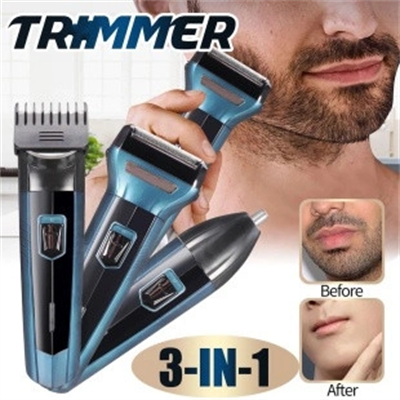 3 İn 1 Saç Sakal Kesme Ense Burun Tıraş Makinesi Seti Bx40