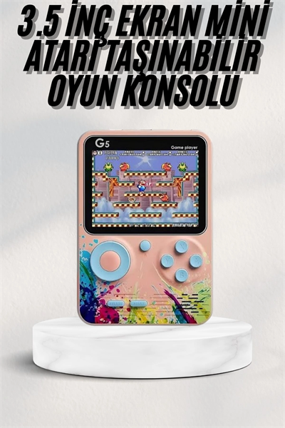 3 İnç Ekran 500 Oyunlu Game Box Mini Taşınabilir Oyun Konsolu