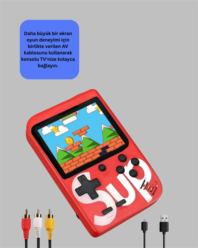 3 İnç Ekranlı Klasik Oyunlu El Konsolu