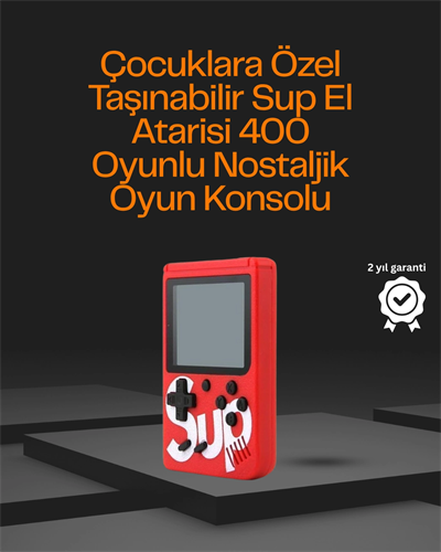 3 İnç Ekranlı Klasik Oyunlu El Konsolu