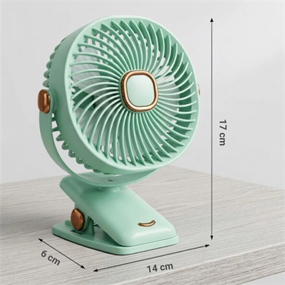 3 Kademeli Mandallı Masaüstü Fan – 360° Tam Tur Dönebilen Oynar Başlıklı Duvara Monte Edilebilen Mini Fan Zb113 Bx40