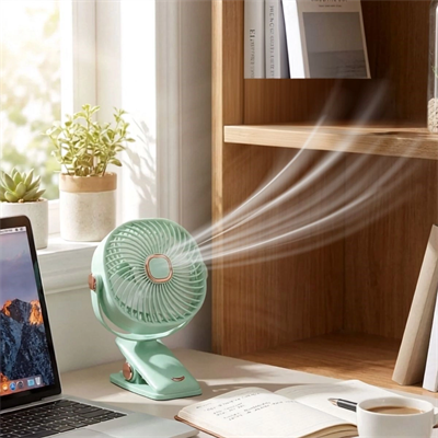 3 Kademeli Mandallı Masaüstü Fan – 360° Tam Tur Dönebilen Oynar Başlıklı Duvara Monte Edilebilen Mini Fan Zb113 Bx40