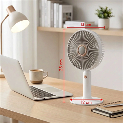 3 Kademeli Masaüstü Fan – Telefon Tutuculu Standlı Taşınabilir Mini Fan Zb161 Bx40