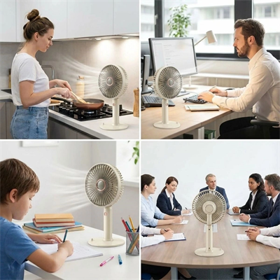 3 Kademeli Masaüstü Fan – Telefon Tutuculu Standlı Taşınabilir Mini Fan Zb161 Bx40
