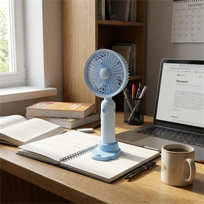 3 Kademeli Masaüstü Fan – Telefon Tutuculu Özellikli Standlı Elde Taşınabilir Mini Fan  Ekl29 Bx40