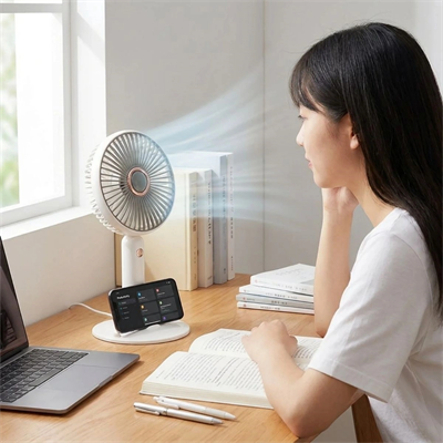 3 Kademeli Masaüstü Fan – Telefon Tutuculu Standlı Taşınabilir Mini Fan Zb161 Bx40