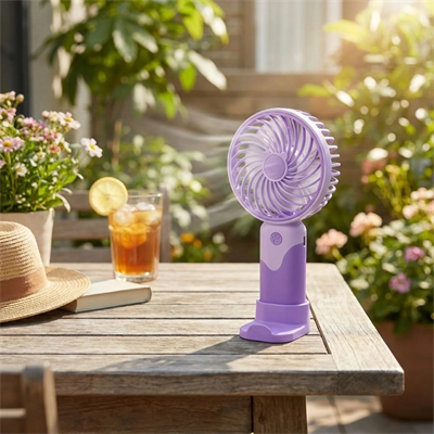 3 Kademeli Masaüstü Ve El Fanı – Telefon Tutuculu, 3 Farklı Değiştirilebilir Halka Tasarımlı Mini Fan  Mzl37a Bx40