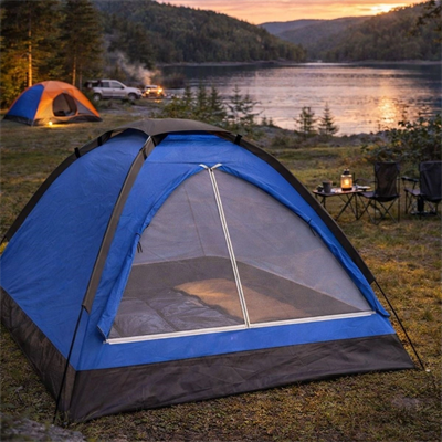 3 Kişilik Manuel Kamp Çadırı – Düz Kapılı Outdoor Aile, Doğa, Piknik Ve Kamp Çadırı 200x150x110 Cm Bx40