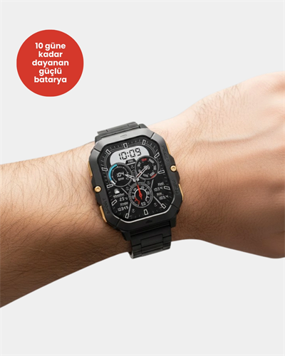 3 Kordonlu Akıllı Saat Uzun Pil Süreli