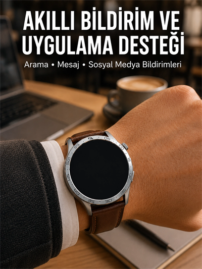 3 Kordonlu Bluetooth Görüşme Özellikli Akıllı Saat Seti