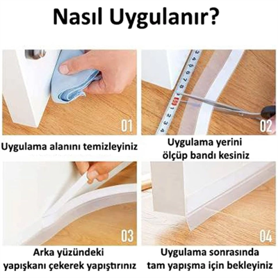 3 Metre Kapı Pencere Rüzgar İzolasyon Bandı
