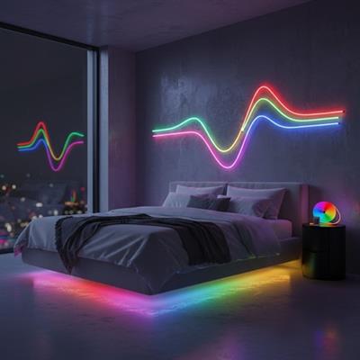 3 Metre Neon LED Işık – Esnek Dekoratif Ortam ve Oda Aydınlatması (3936)