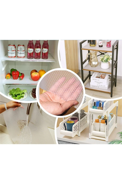 3 Metre Pvc Şeffaf Kaplama Kaydırmaz Dolap Içi Kaymaz Kaydırmaz Eva Raf Örtüsü