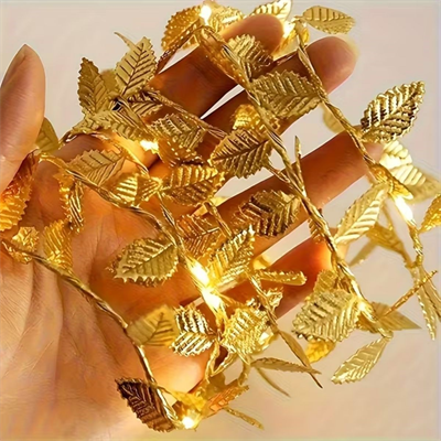 3 Metre Yaldızlı Gold LED Işık – Dekoratif Ortam ve Yılbaşı Aydınlatması