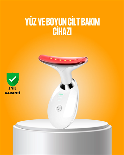 3 Modlu Boyun ve Yüz Bakım Cihazı – EMS, Temizleme, Sıcak Masaj ve Renkli Işık Terapi Özellikli